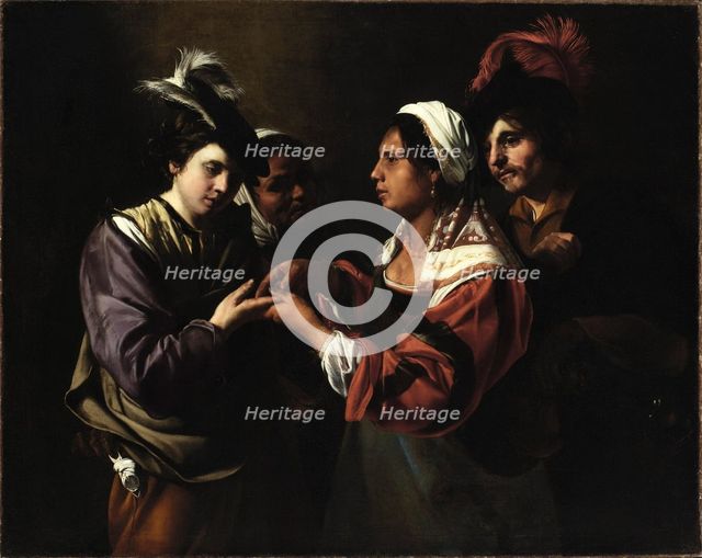 The Fortune Teller, c.between 1616 and 1617. Creator: Bartolomeo Manfredi.