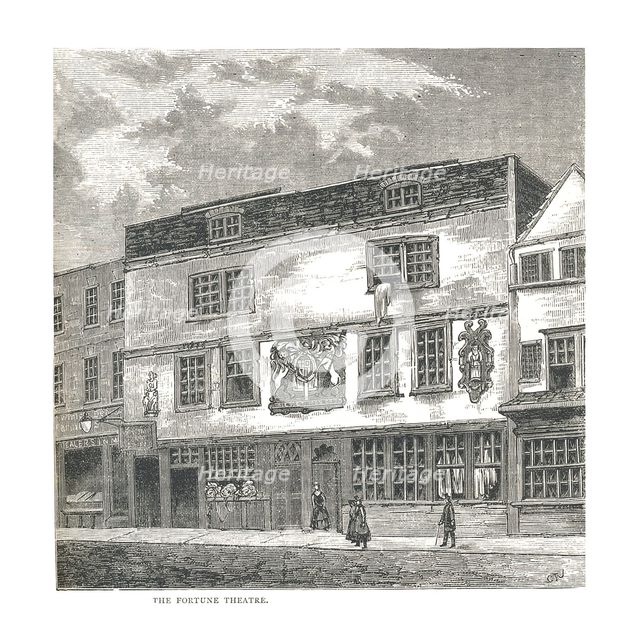 The Fortune Theatre. From a print published by Wilkinson in 1811, 1878. Artist: Unknown