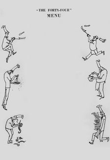 The "Forty-Four" restaurant menu, c1955. Creator: Shirley Markham