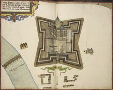 The Forte and Castel of Charlemout [sic], built by the Lord Cawfield..., 1624. Creator: Unknown