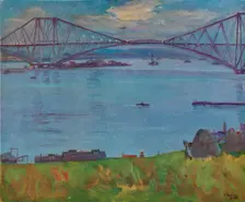 The Forth Bridge 1914, (1918). Artist: Sir John Lavery