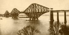 The Forth Bridge 1930. Creator: Valentine & Sons