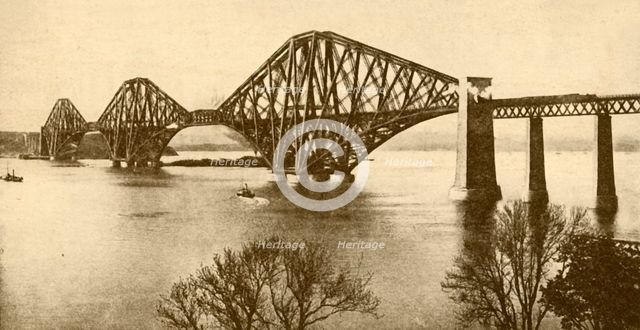 'The Forth Bridge', 1930. Creator: Valentine & Sons.