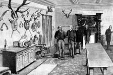 The Forth Bridge: room for the Prince of Wales and the royal party, 1890. Creator: Unknown