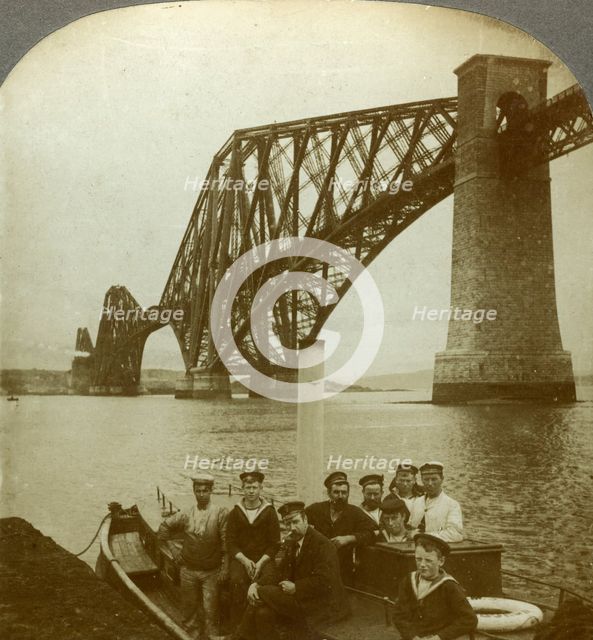 The Forth Bridge, Scotland.Artist: Excelsior Stereoscopic Tours