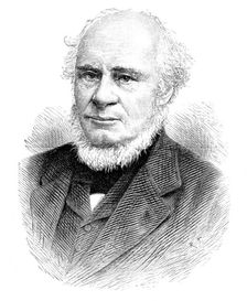 The Forth Bridge: Sir John Fowler, Bart., engineer, 1890. Creator: R. Taylor