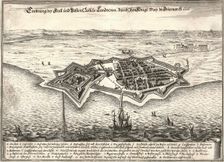 The fortifications of Landskrona, Sweden, captured by the Danes in the Scania War, 1676. Creator: Unknown