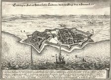 The fortifications of Landskrona, Sweden, captured by the Danes in the Scania War, 1676
