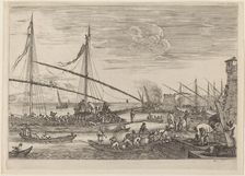 The Fortifications at Livorno, probably c. 1654/1655. Creator: Stefano della Bella