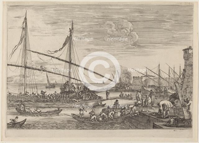 The Fortifications at Livorno, probably c. 1654/1655. Creator: Stefano della Bella.