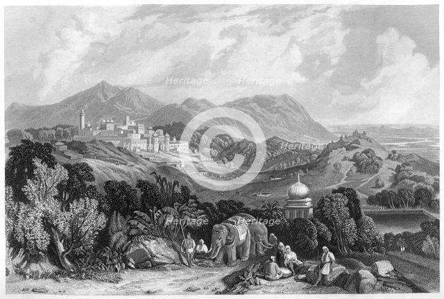 The fortress of Nahan in the dominion of Oude, India, c1860. Artist: Unknown
