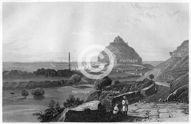 The Fortress of Dowlatabad in the Deccan Plateau, India, c1860. Artist: Unknown