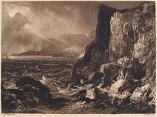 The Fortress of Fast Castle, (c1820s), c1889. Creator: William Brassey Hole