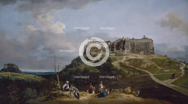 The Fortress of Königstein, 1756-1758. Creator: Bernardo Bellotto.