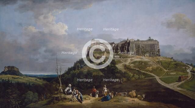 The Fortress of Königstein, 1756-1758. Creator: Bernardo Bellotto.