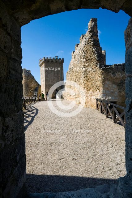 The fortress of Penaranda de Duero, Spain, 2007. Creator: Samuel Magal.