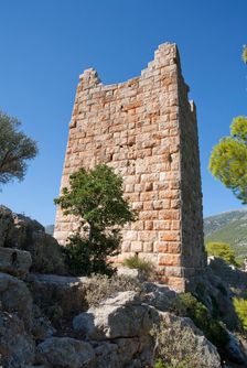 The fortress at Aigosthena, Greece. Creator: Samuel Magal