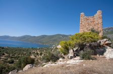 The fortress at Aigosthena, Greece. Creator: Samuel Magal