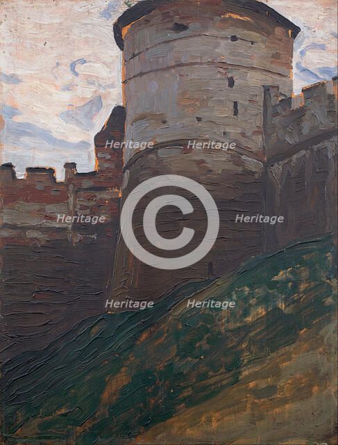 The Fortress Tower. Nizhny Novgorod, 1903. Artist: Roerich, Nicholas (1874-1947)