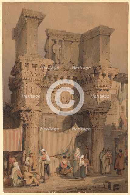 The Forum of Nerva, Rome. Creator: Samuel Prout (British, 1783-1852).
