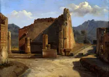 The Forum of Pompeii' c1816-1822. Creator: Achille Etna Michallon