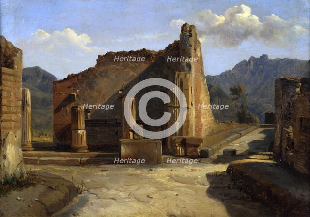 'The Forum of Pompeii'', c1816-1822. Creator: Achille Etna Michallon.