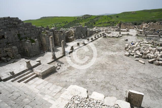 The forum at Dougga (Thugga), Tunisia. Artist: Samuel Magal