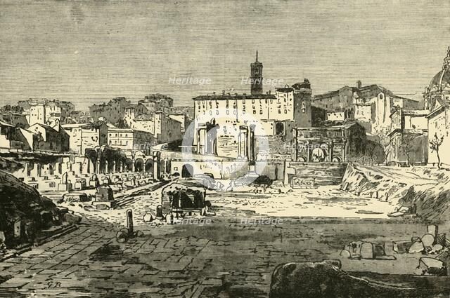 'The Forum at Rome', 1890.   Creator: Unknown.