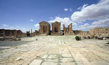 The forum at Sbeitla, Tunisia. Artist: Samuel Magal