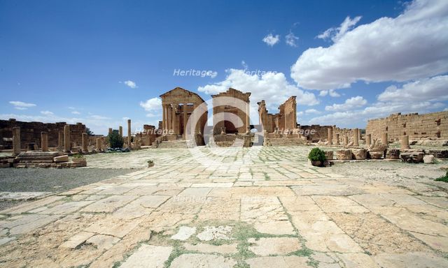 The forum at Sbeitla, Tunisia. Creator: Samuel Magal.