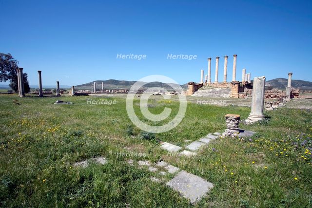 The forum at Thuburbo Majus, Tunisia. Creator: Samuel Magal.
