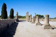 The forum in the Roman city of Emporiae, Empuries, Spain, 2007. Creator: Samuel Magal