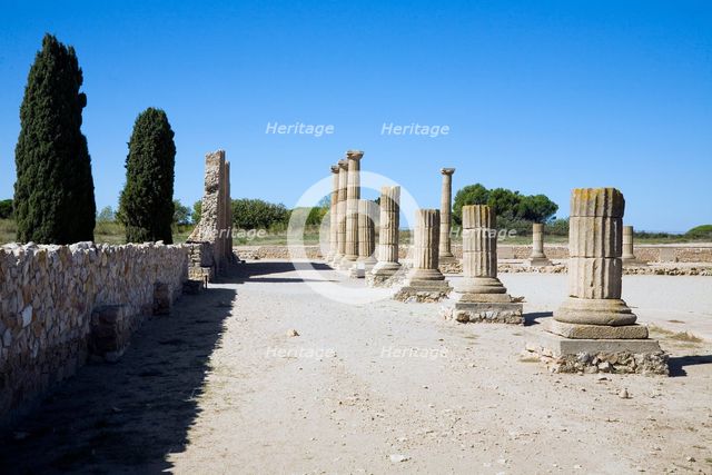 The forum in the Roman city of Emporiae, Empuries, Spain, 2007. Creator: Samuel Magal.