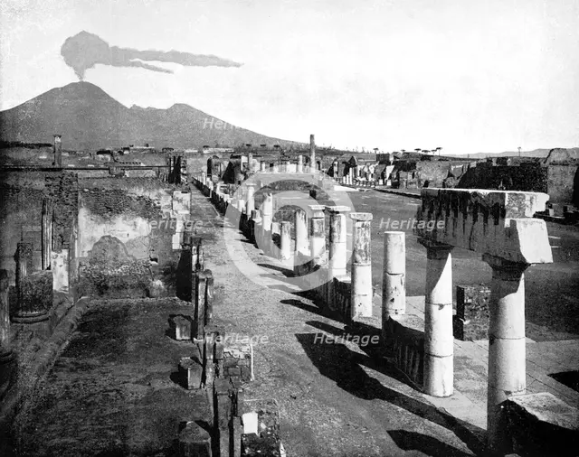 The Forum, Pompeii, Italy, 1893. Creator: John L Stoddard.
