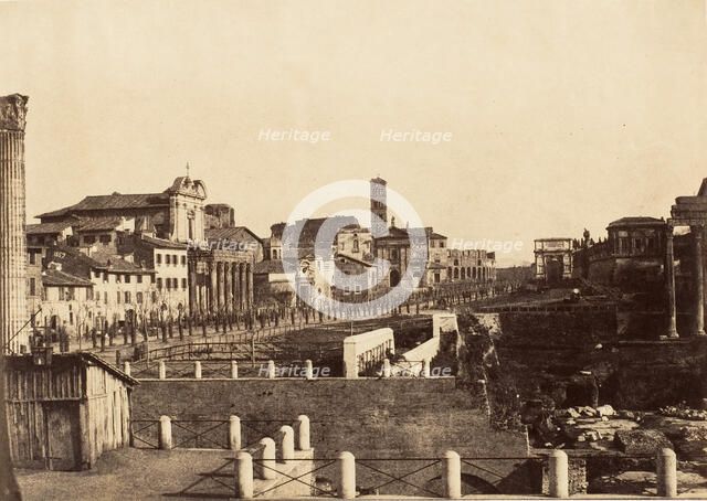 The Forum, Rome, 1853-56. Creator: Possibly by Jane Martha St. John.