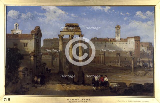 The Forum, Rome. Artist: David Roberts
