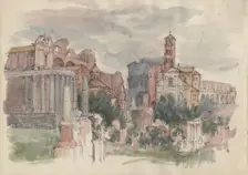 The Forum, Rome, c1950. Creator: Shirley Markham