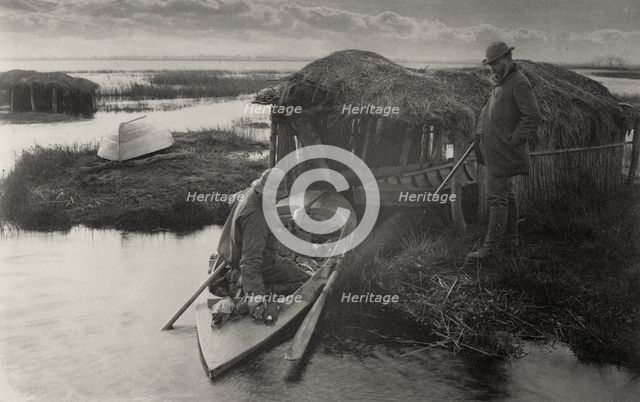 The Fowler's Return, 1886. Creator: Peter Henry Emerson.