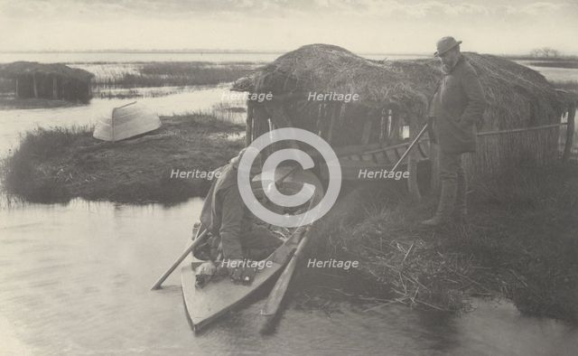 The Fowler's Return, 1886. Creators: Dr Peter Henry Emerson, Thomas Frederick Goodall.