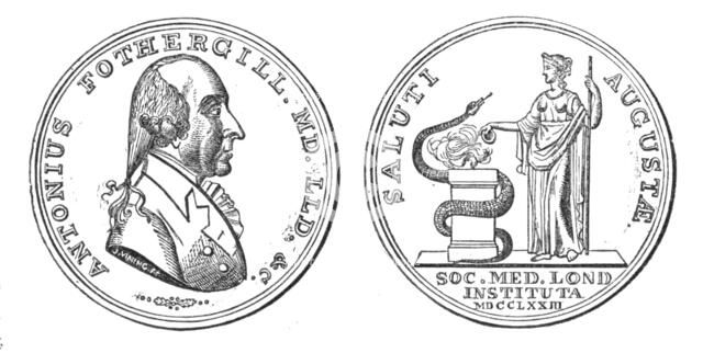 The Fothergillian Gold Medal of the Medical Society of London, 1857. Creator: Unknown.