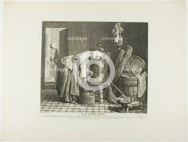 The Fountain, 1739. Creator: Charles Nicolas Cochin.