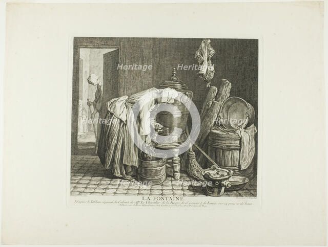 The Fountain, 1739. Creator: Charles Nicolas Cochin.