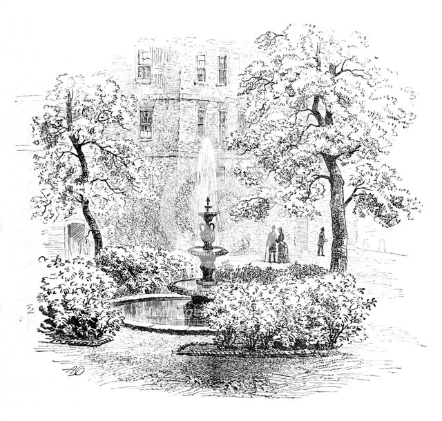 'The Fountain, Middle Temple', 1890. Artist: Unknown.