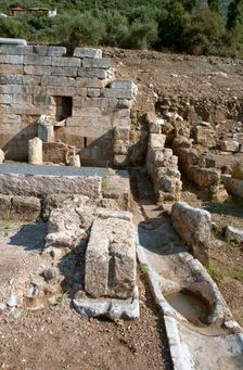 The Fountain of Arsinoe at Messene, Greece. Creator: Samuel Magal