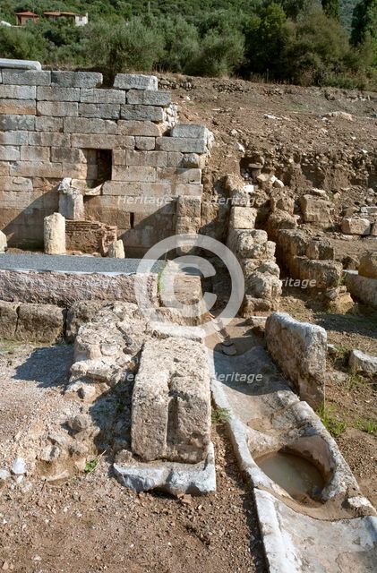The Fountain of Arsinoe at Messene, Greece. Creator: Samuel Magal.