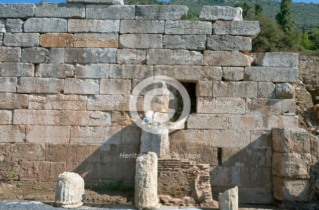 The Fountain of Arsinoe at Messene, Greece. Creator: Samuel Magal.