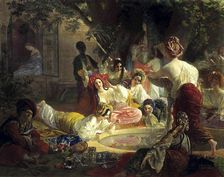The Fountain of Bahçesaray 1849. Artist: Karl Briullov