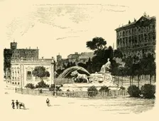 The Fountain of Cybele, Madrid 1890. Creator: Unknown