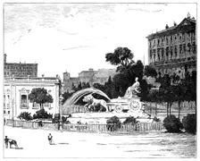 The Fountain of Cybele, Madrid, 1900