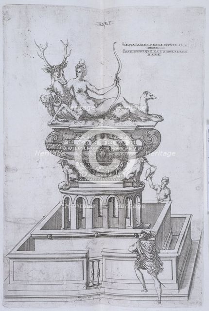 The Fountain of Diana at Anet, 1607.  Creator: Unknown.